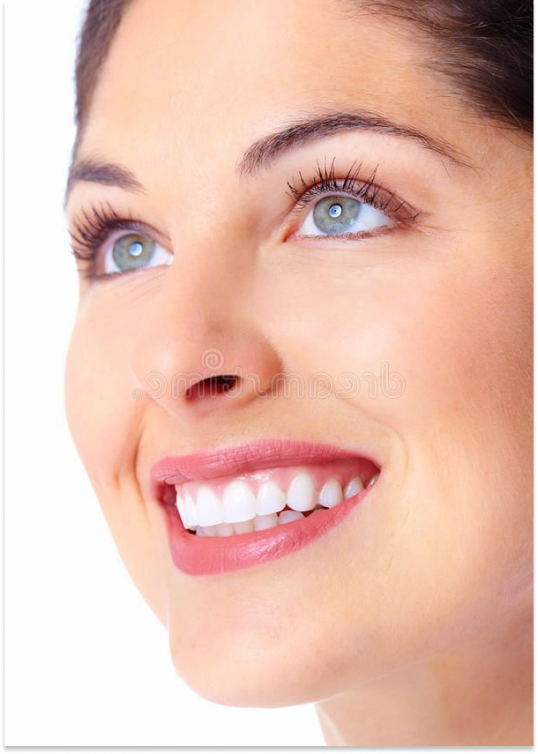 Woman with beautiful white teeth